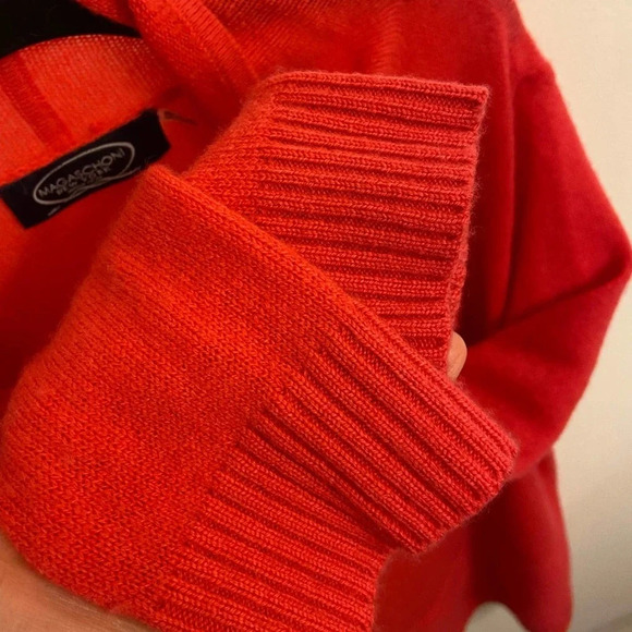 Magaschoni Cashmere Fringe Cardigan Pink Size Medium - Picture 6 of 8